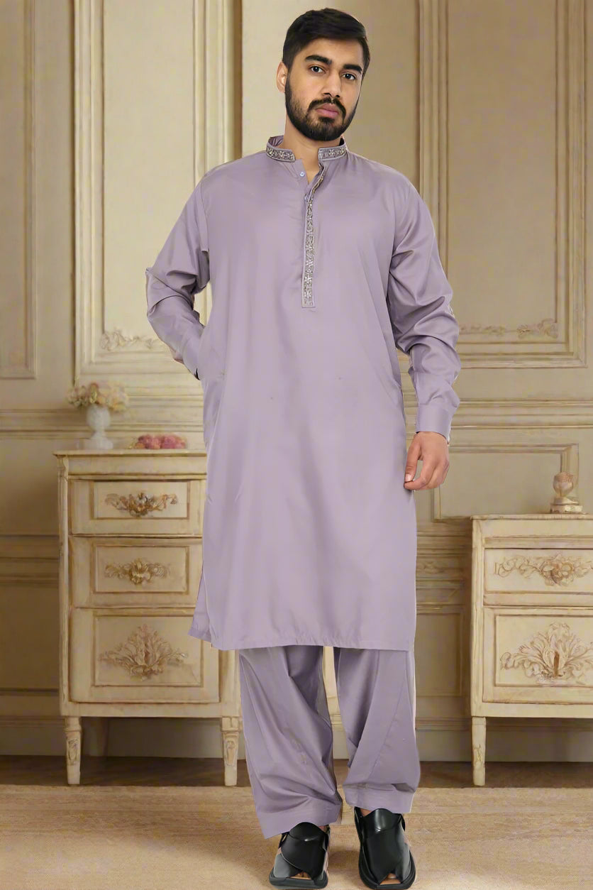 Mens Kurta & Salwar Lavender