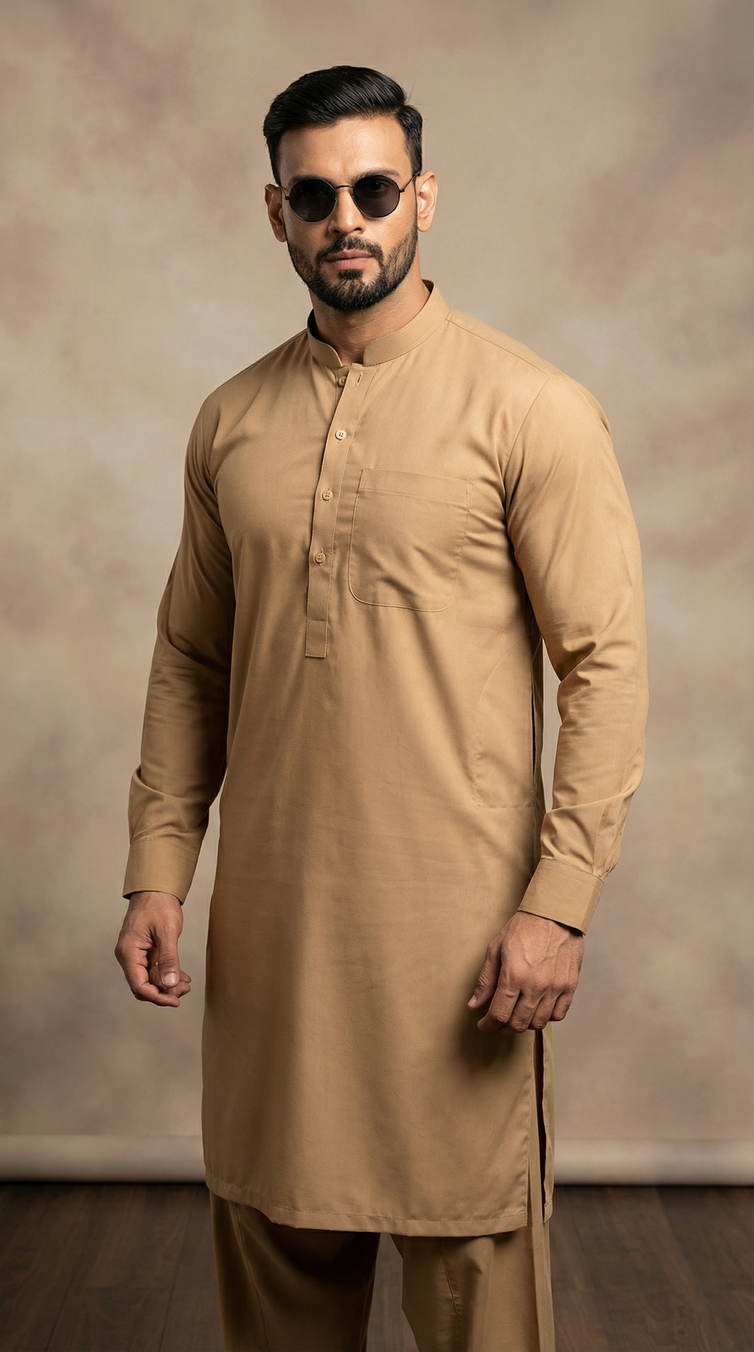 Men’s Fawn Shalwar Kameez