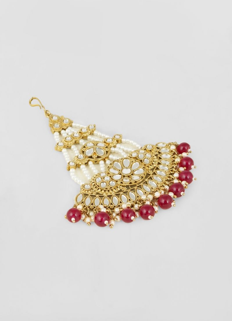 Nickle Free Gold Mirror & Pearl Passa