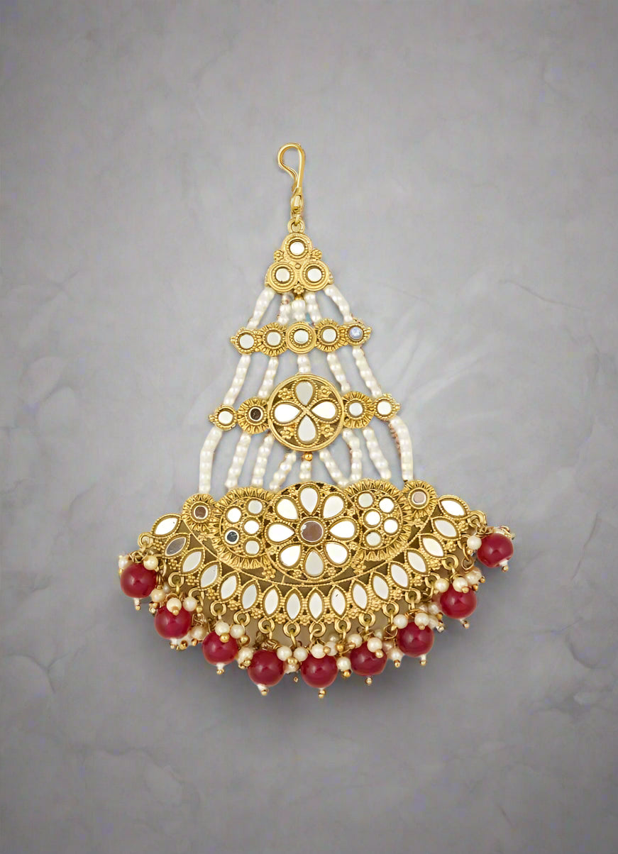 Nickle Free Gold Mirror & Pearl Passa