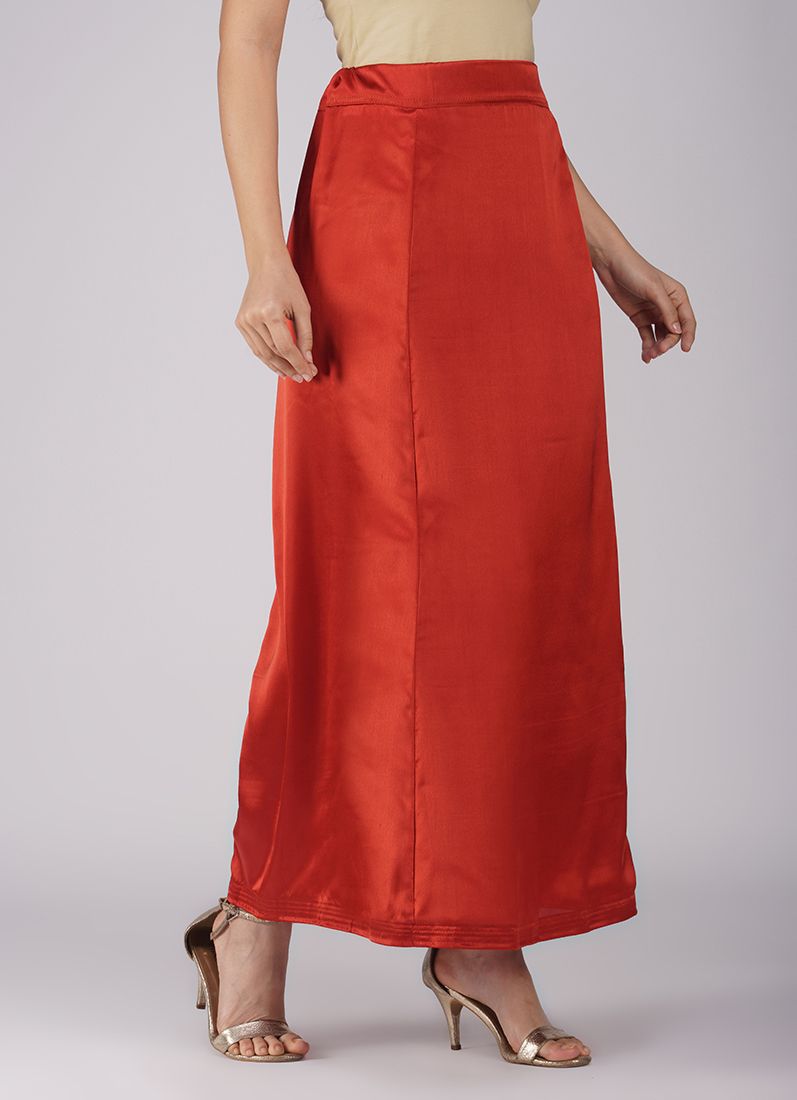 Classic Brown Satin Petticoat