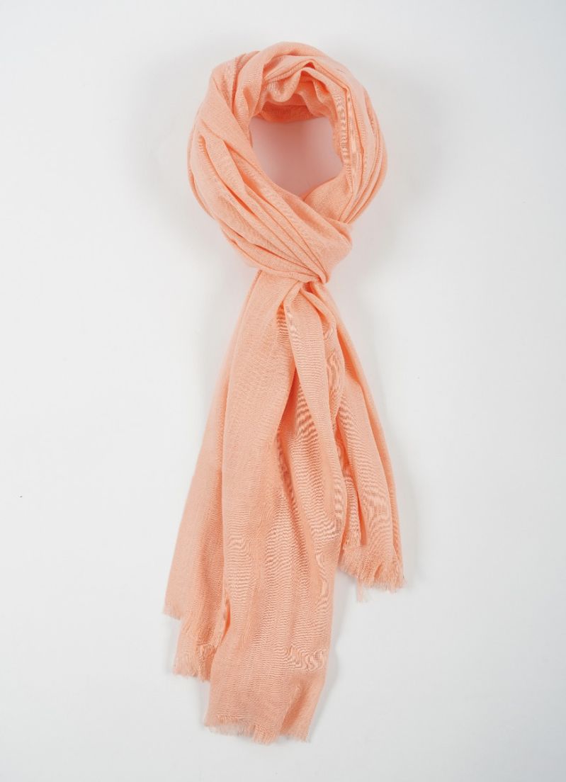 Buy Peach Cotton Soft scarf
