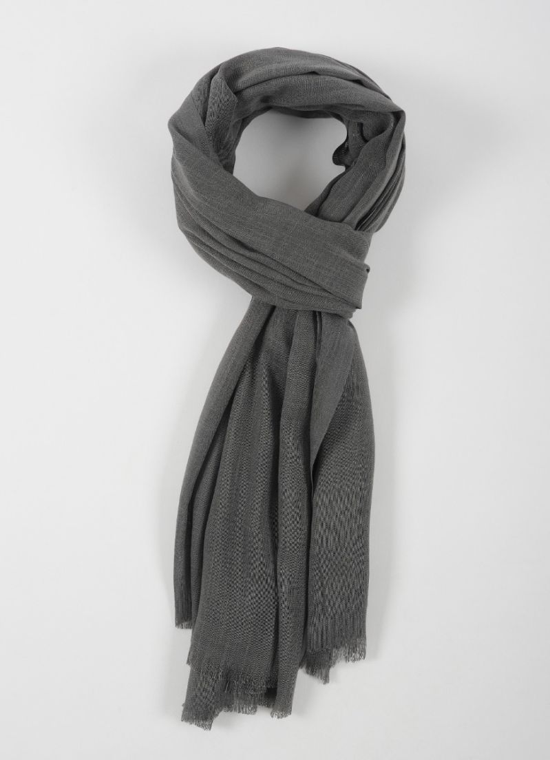 Buy Dark Grey Cotton Soft scarf