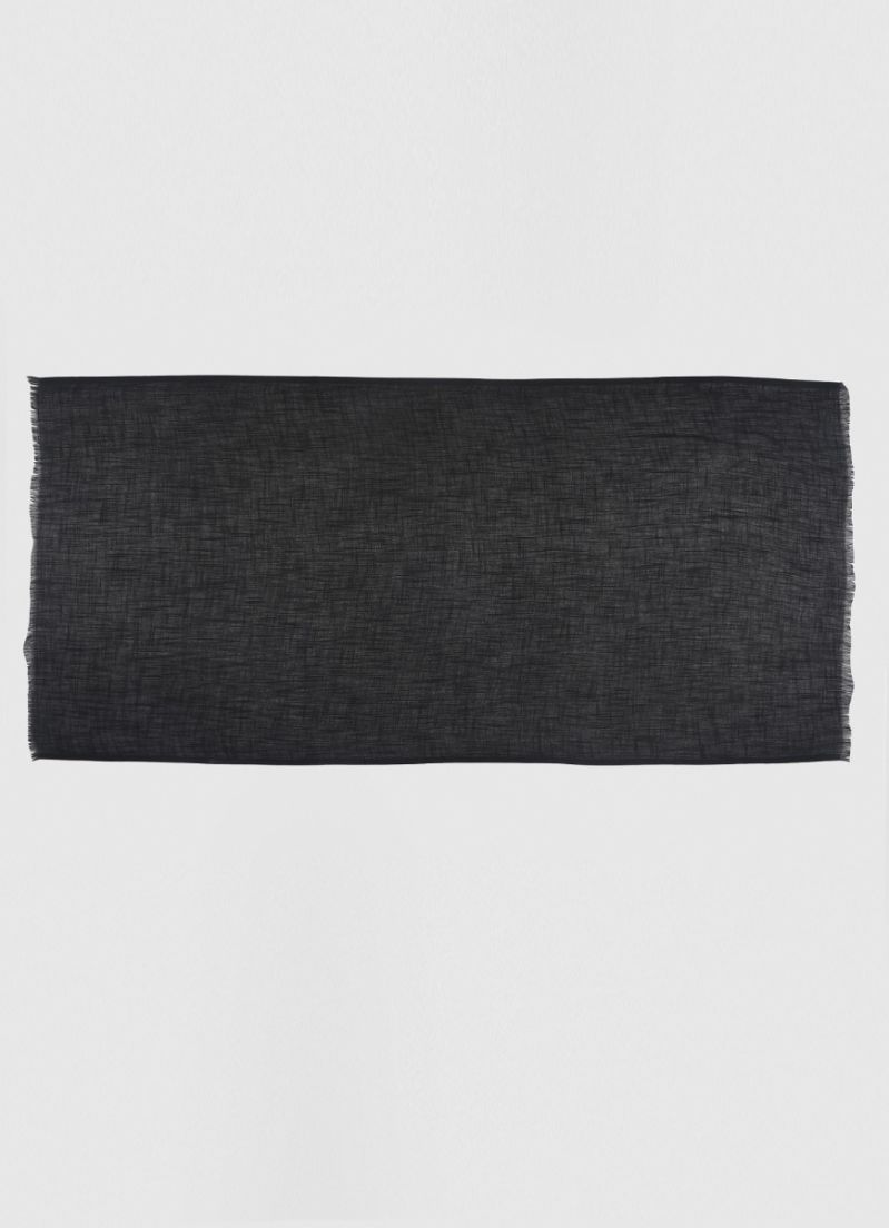 Black Cotton Soft scarf