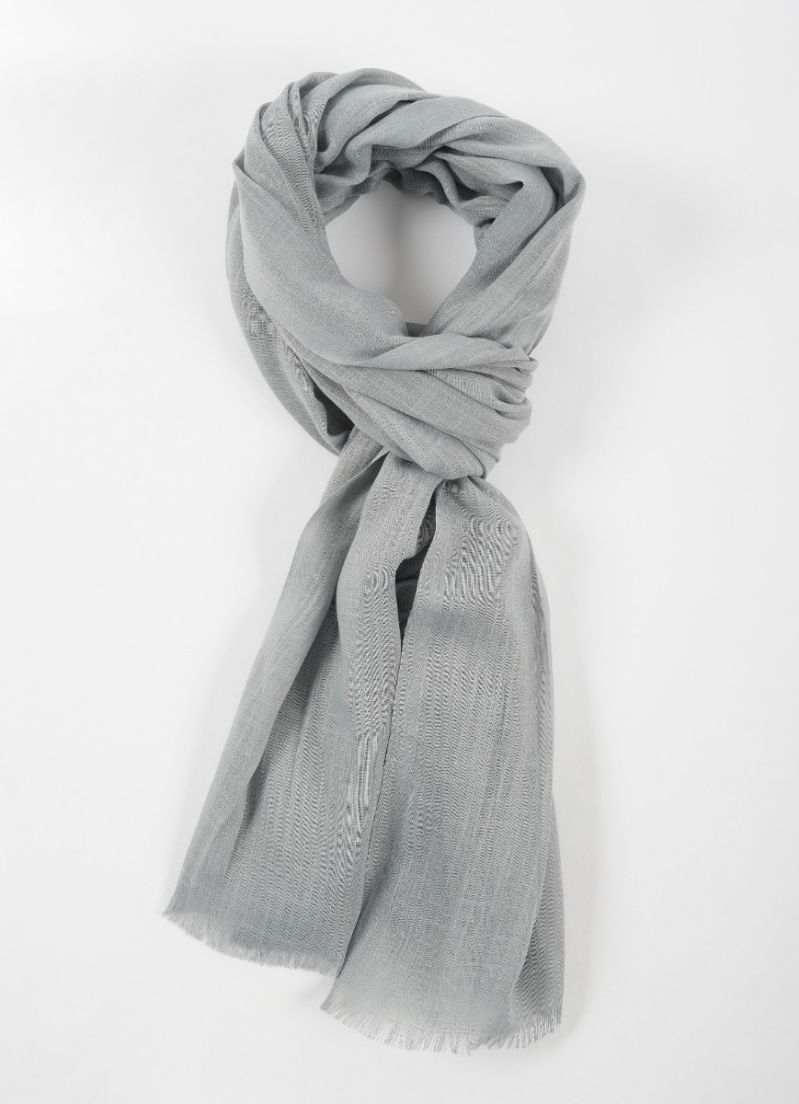 Buy Light Grey Cotton Soft scarf