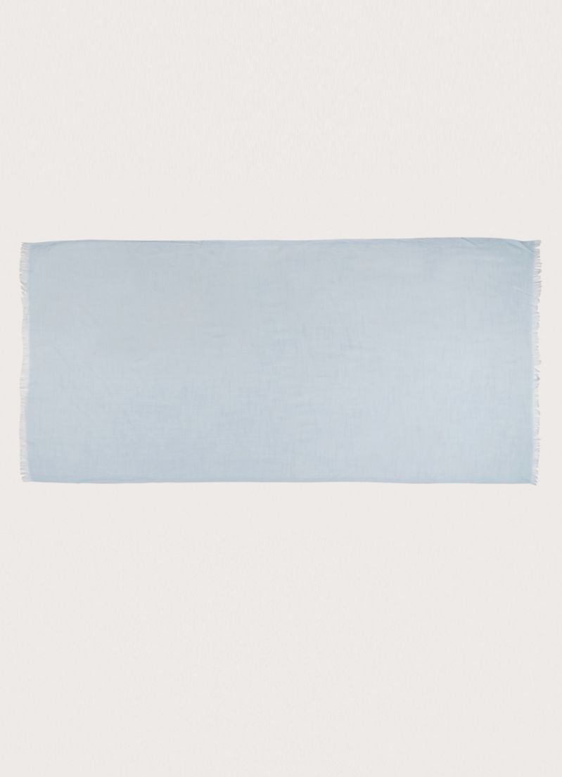 Light Blue Cotton Soft scarf