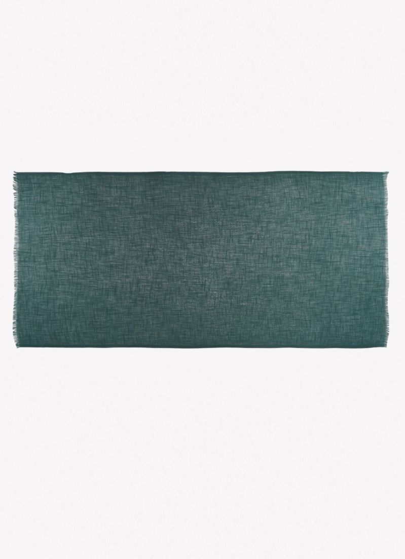 Dark Green Cotton Soft scarf