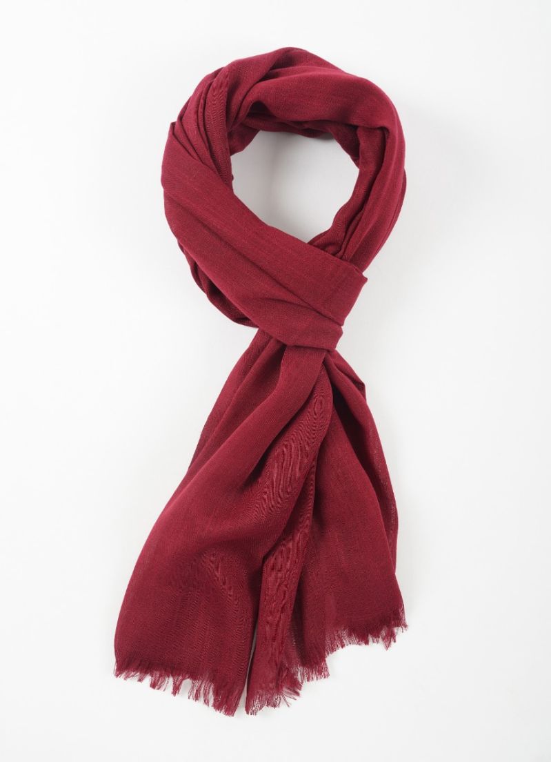 Buy Maroon Cotton Soft scarf