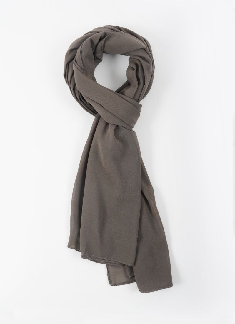 Buy Mouse Brown Georgette Soft scarf