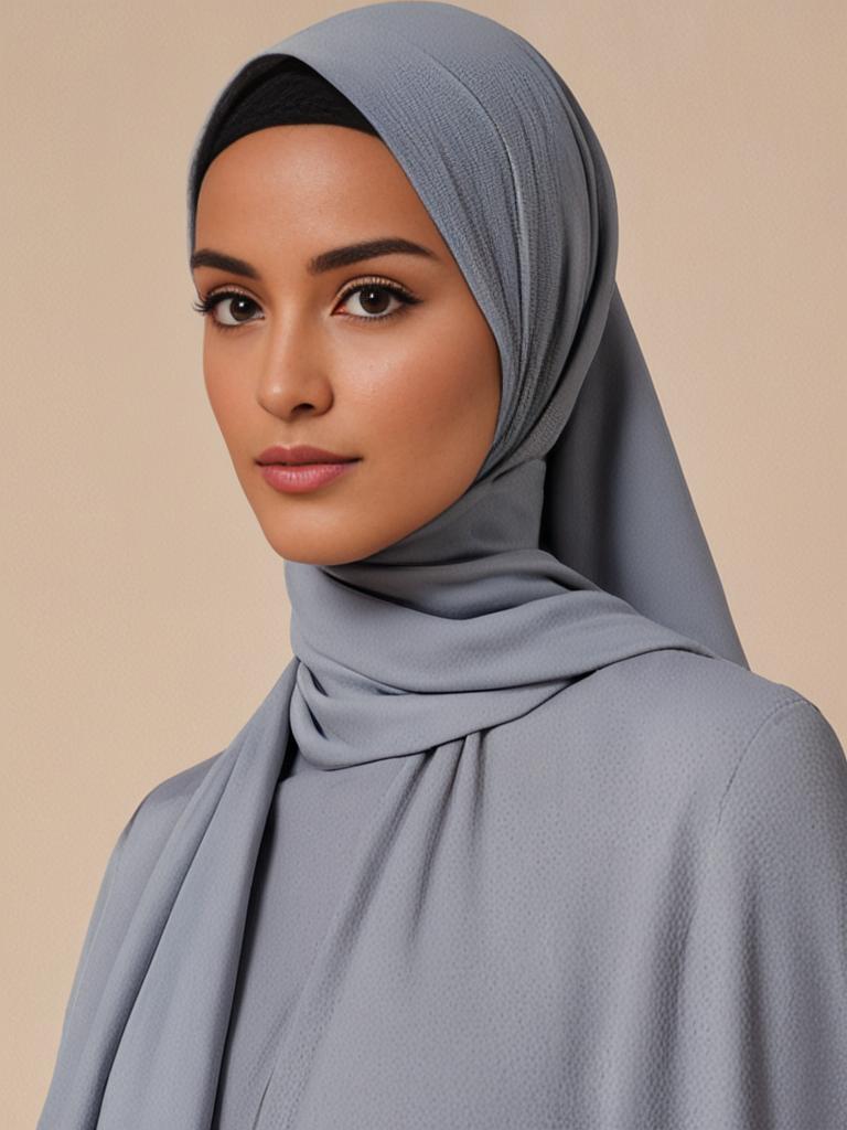 Light Grey Georgette Soft scarf