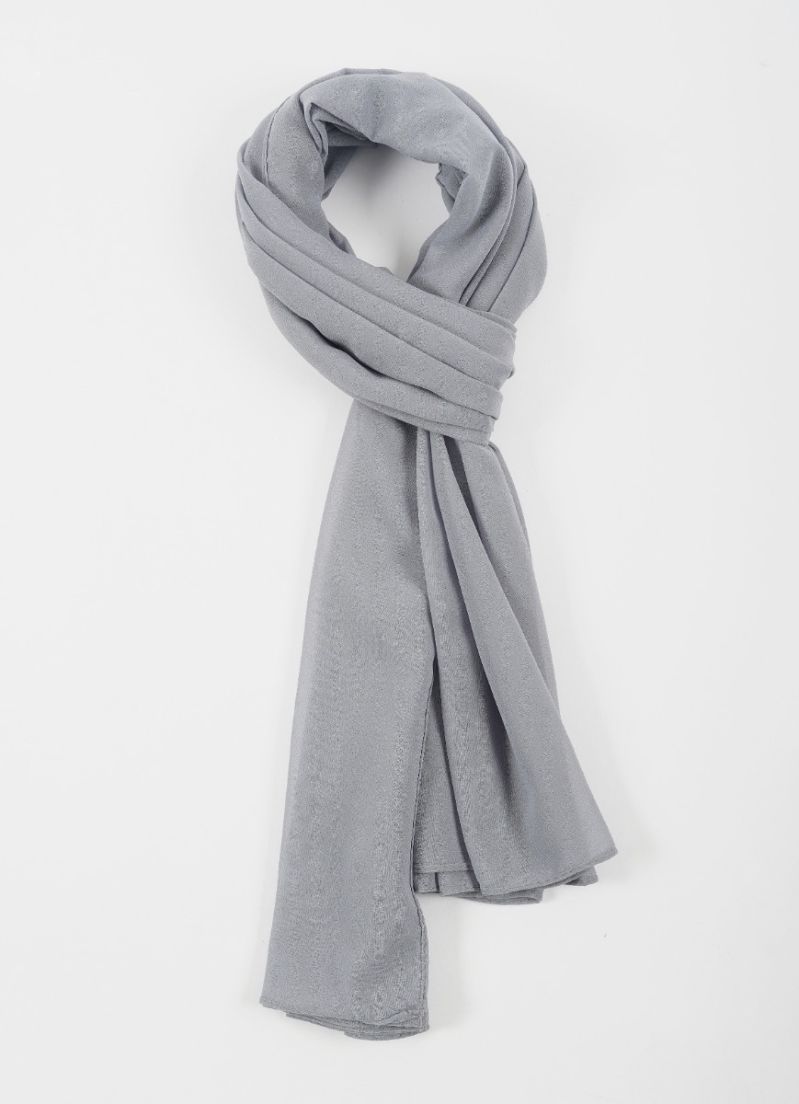 Buy Light Grey Georgette Soft scarf
