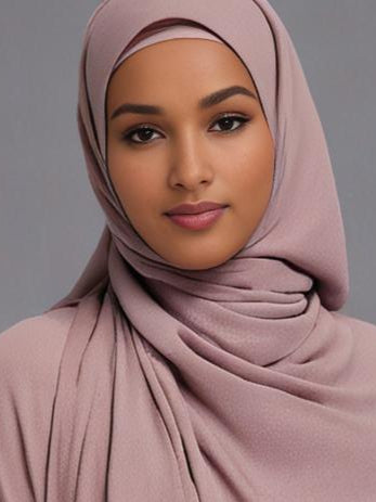 Dusty Pink Georgette Soft scarf