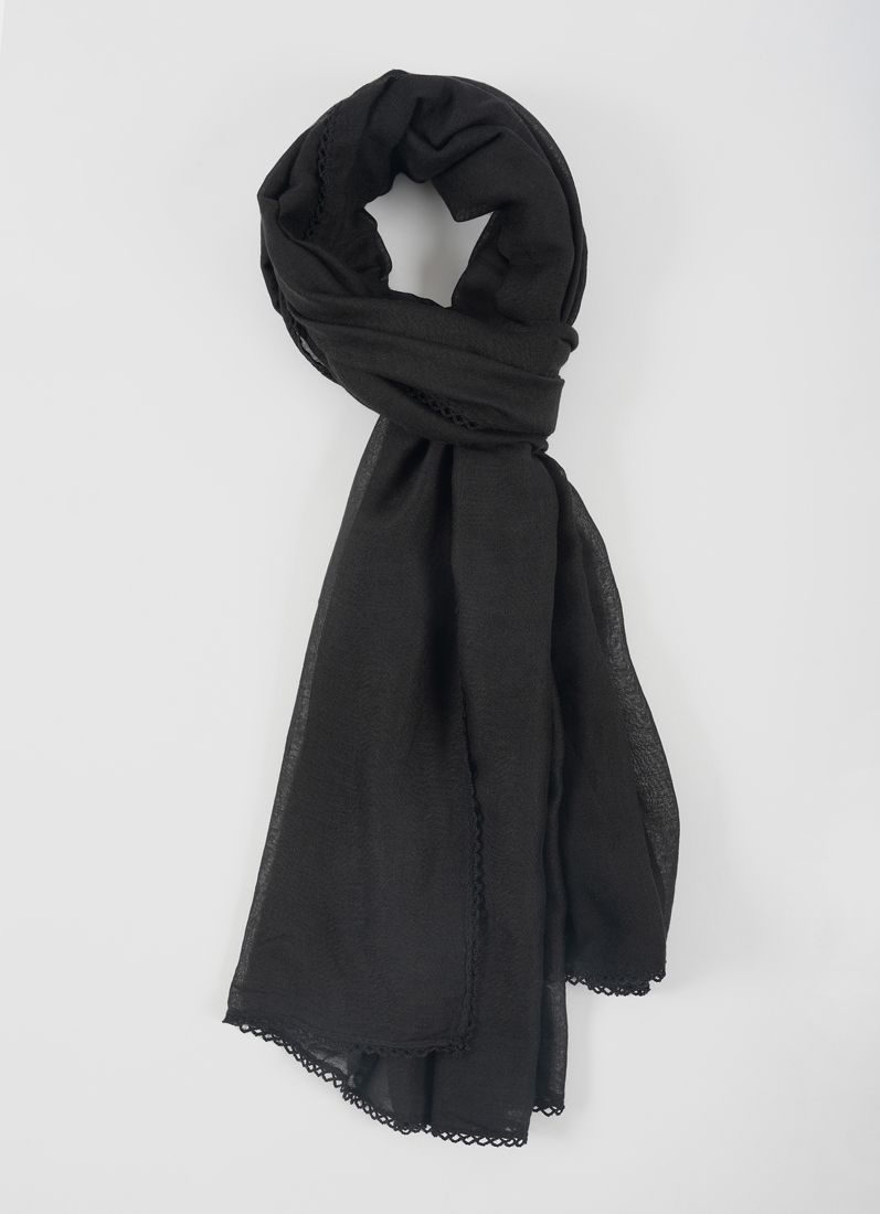 Buy Black Lace scarf