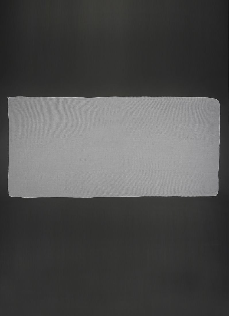 White Cotton Crinkled scarf
