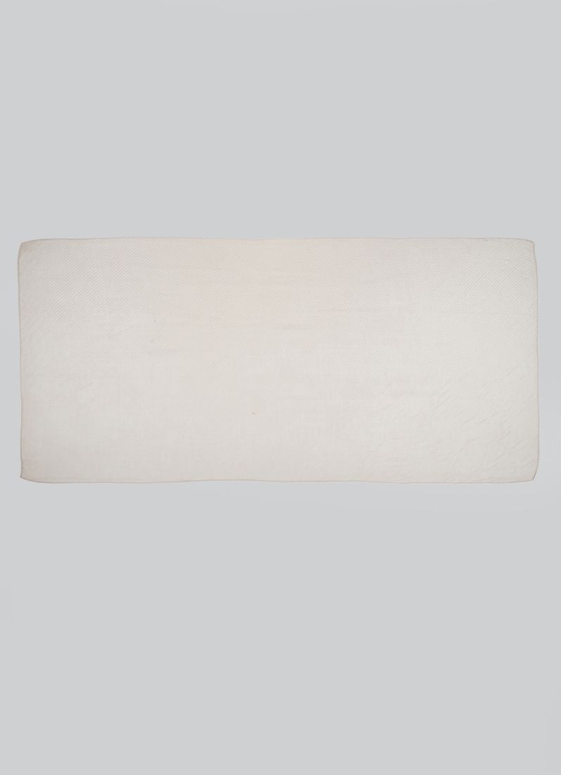 Beige Cotton Crinkled scarf