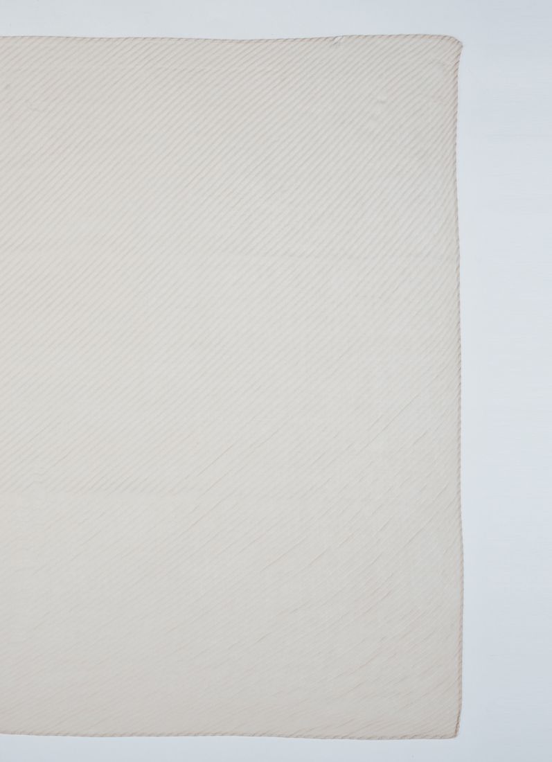 Beige Cotton Crinkled scarf
