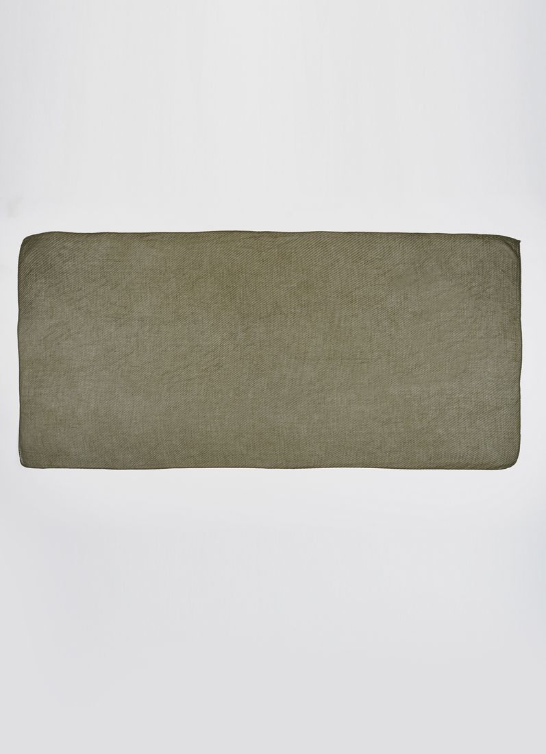 Green Cotton Crinkled scarf