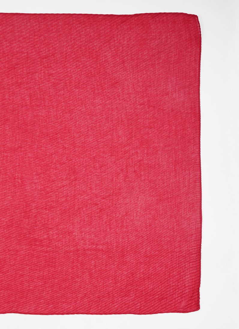 Magenta Cotton Crinkled scarf