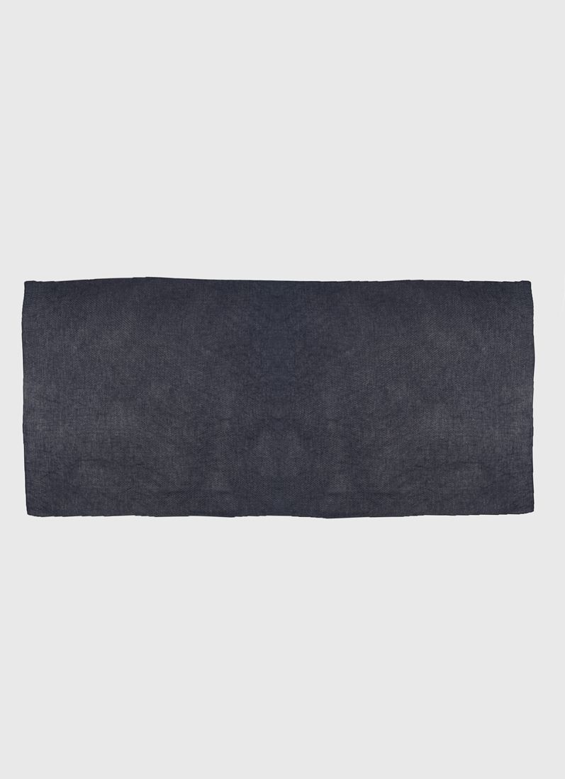Midnight Blue Cotton Crinkled scarf