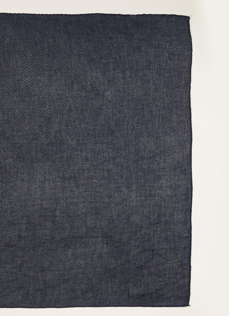 Midnight Blue Cotton Crinkled scarf