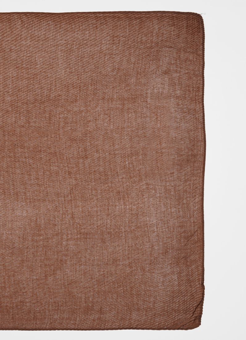 Chocolate Cotton Crinkled scarf
