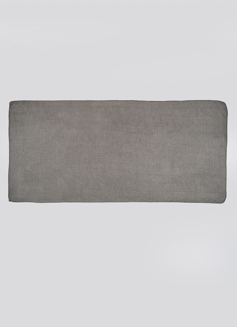 Dark Grey Cotton Crinkled scarf