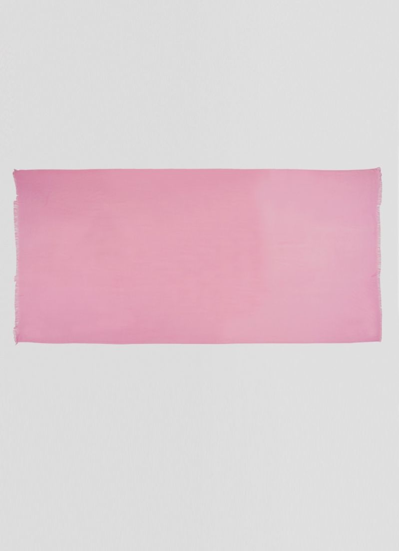 Baby Pink Cotton Poly Soft scarf