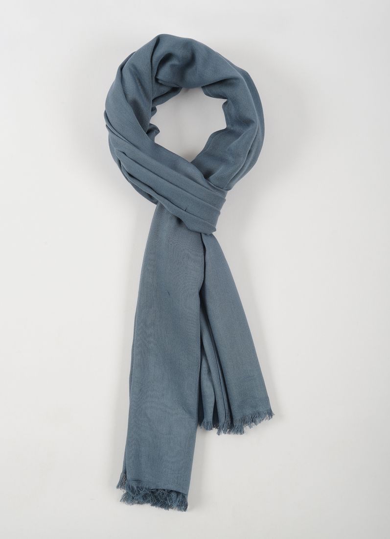 Buy Dark Grey Cotton Poly Soft scarf