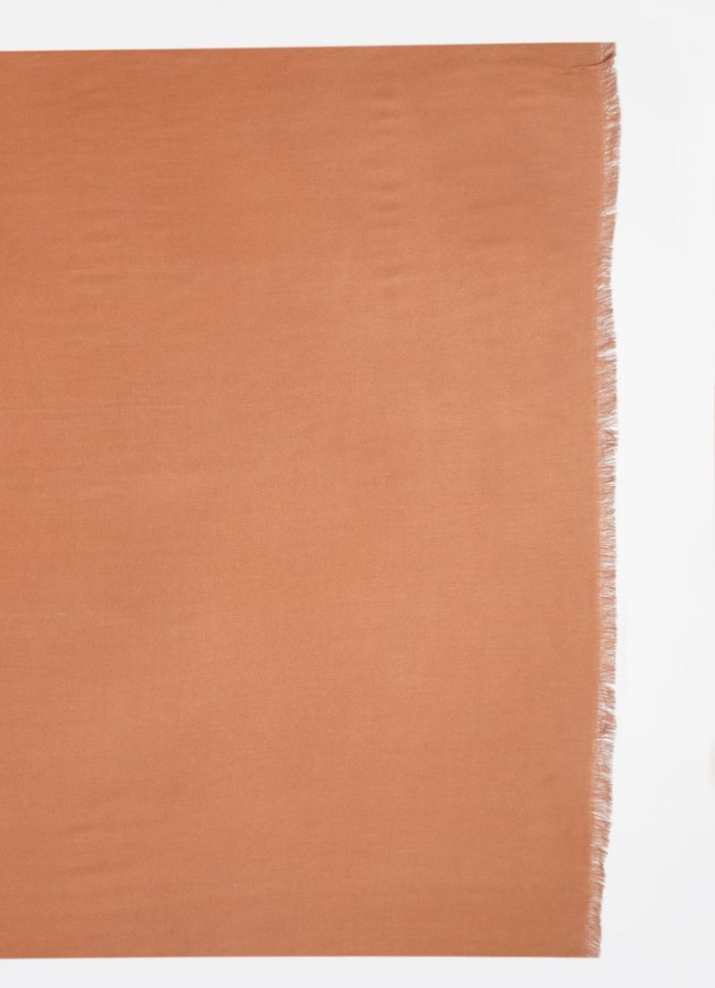 Brown Cotton Poly Soft scarf