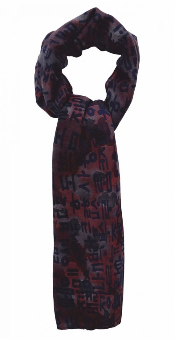 Buy Blue Abstract Scarf