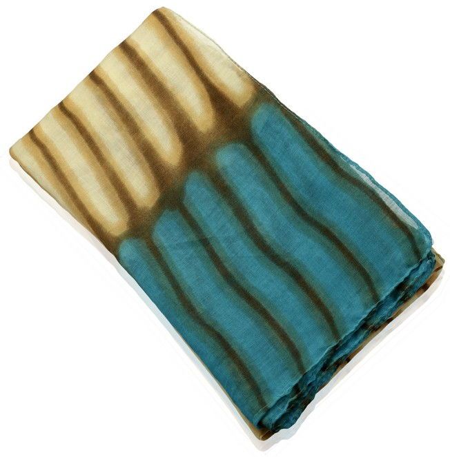 Buy Blue Striped Ombre Scarf