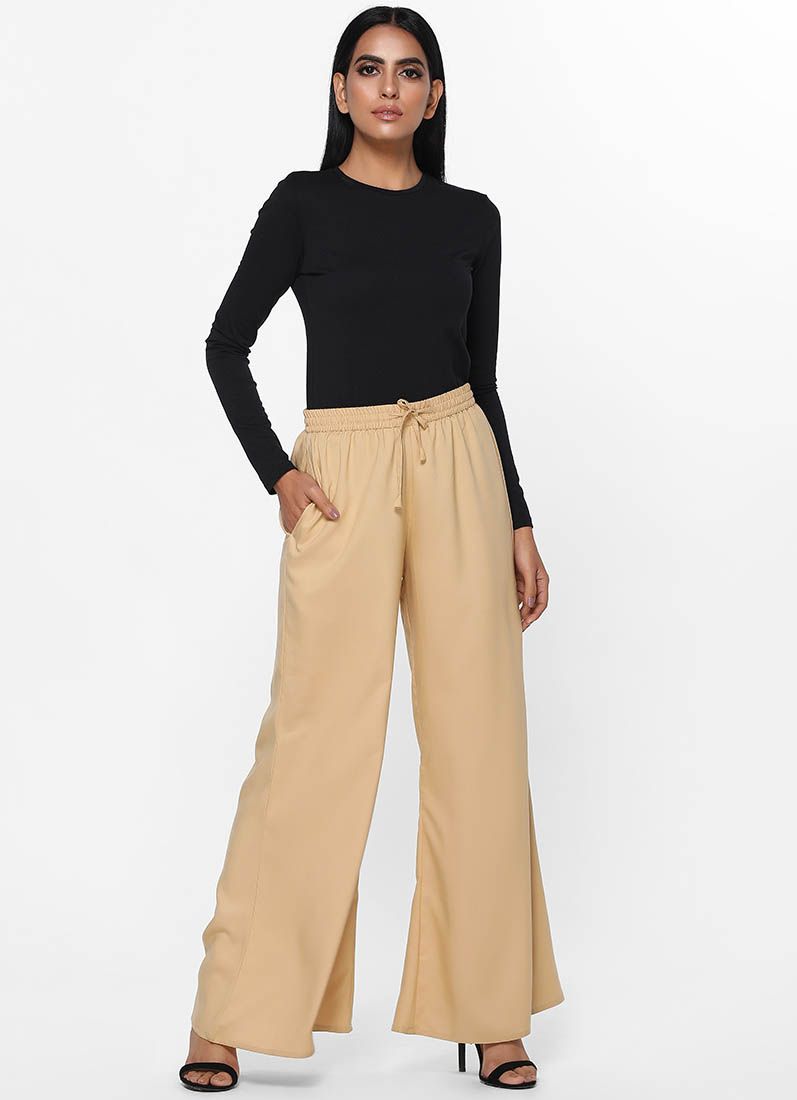 Buy Rayon Wide Leg Trousers