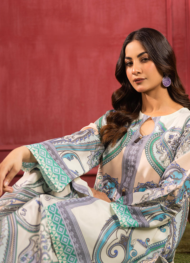 Pink Lawn Printed Co-ord Set