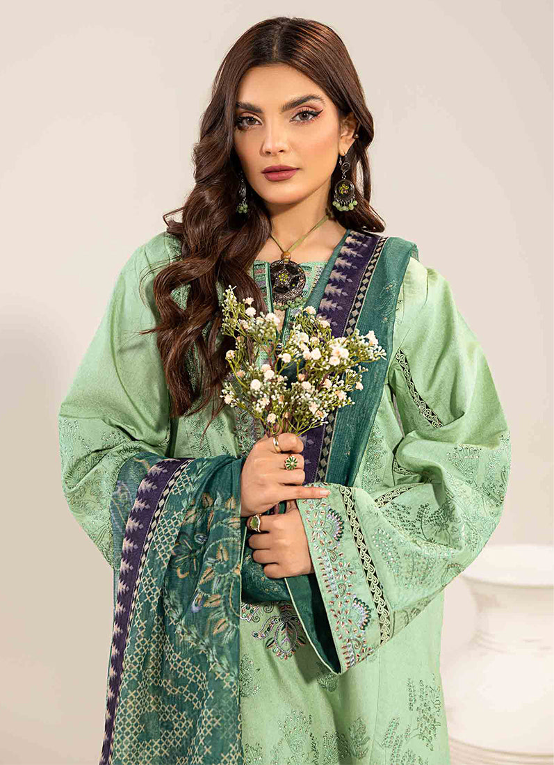 Mint Green Loom Net Suit Set