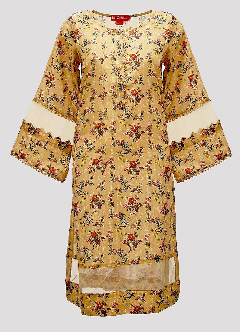 Gold Lawn Printed Co-ord Set