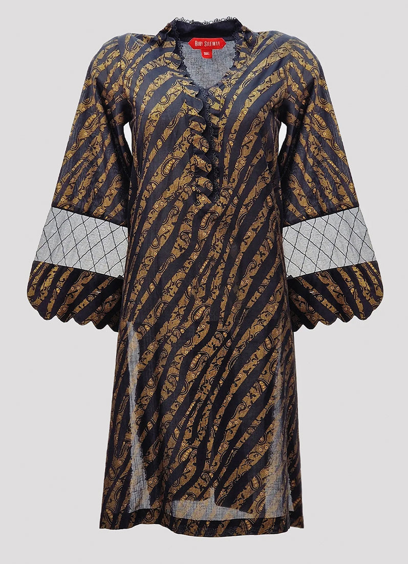 Black Lawn Printed Co-ord Set