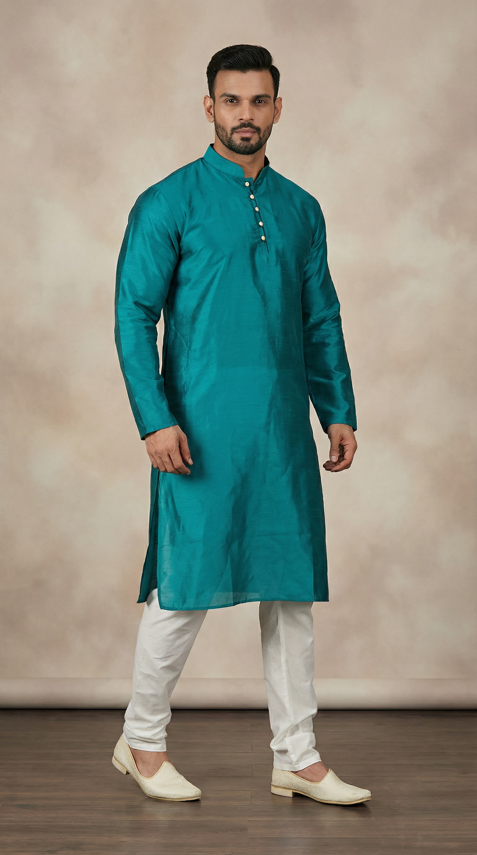 Men's Stylish Jade Jacquard Kurta Pyjama