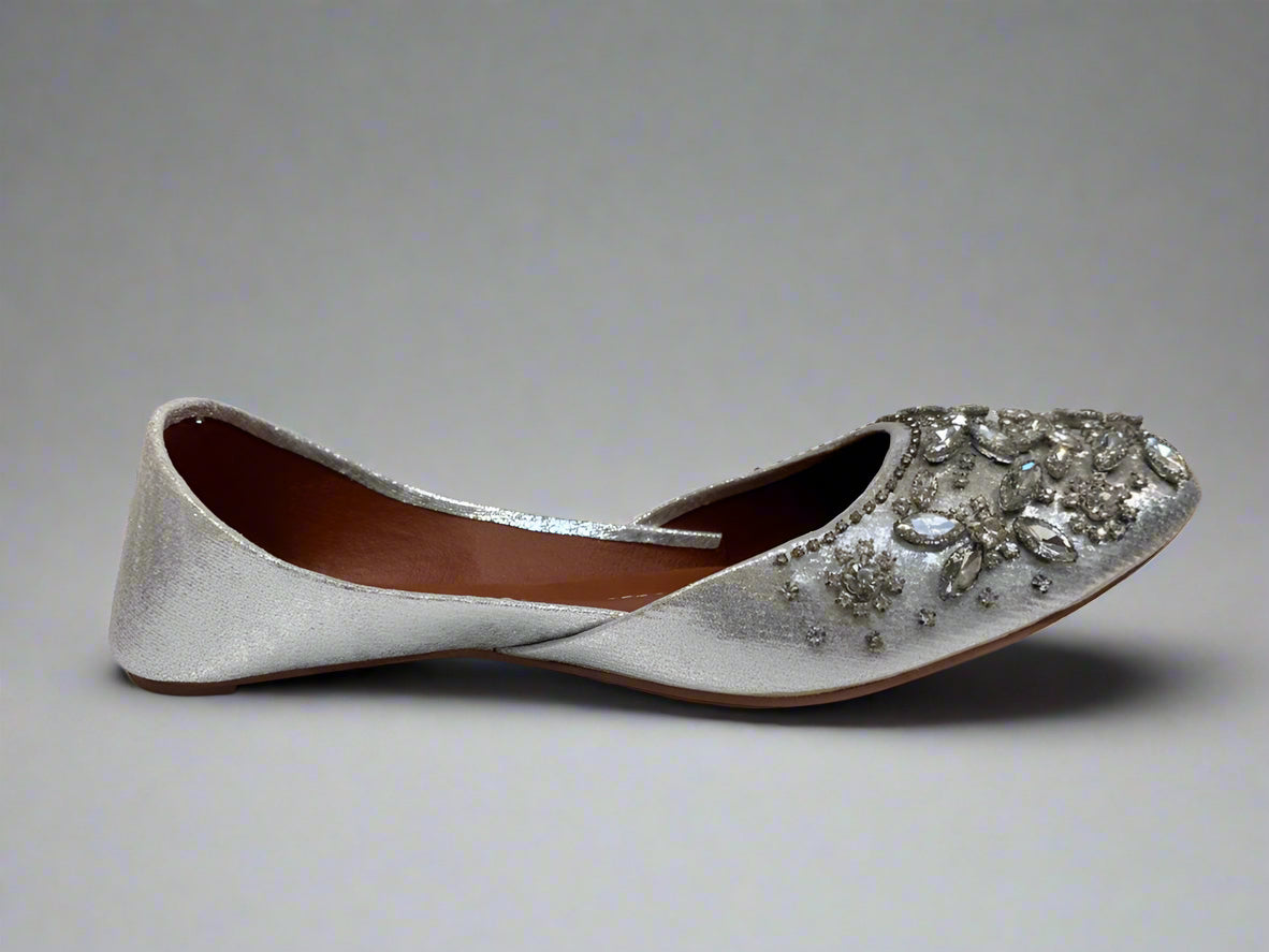 Silver Diamonte Juttis
