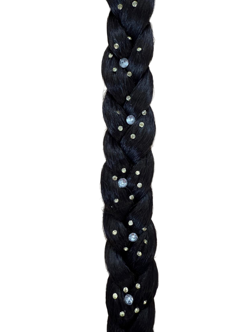 Black Diamante & LCT Hair Plait