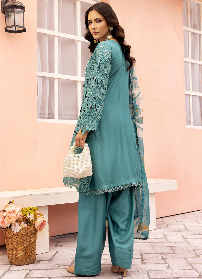 Jade Cutwork Suit Set
