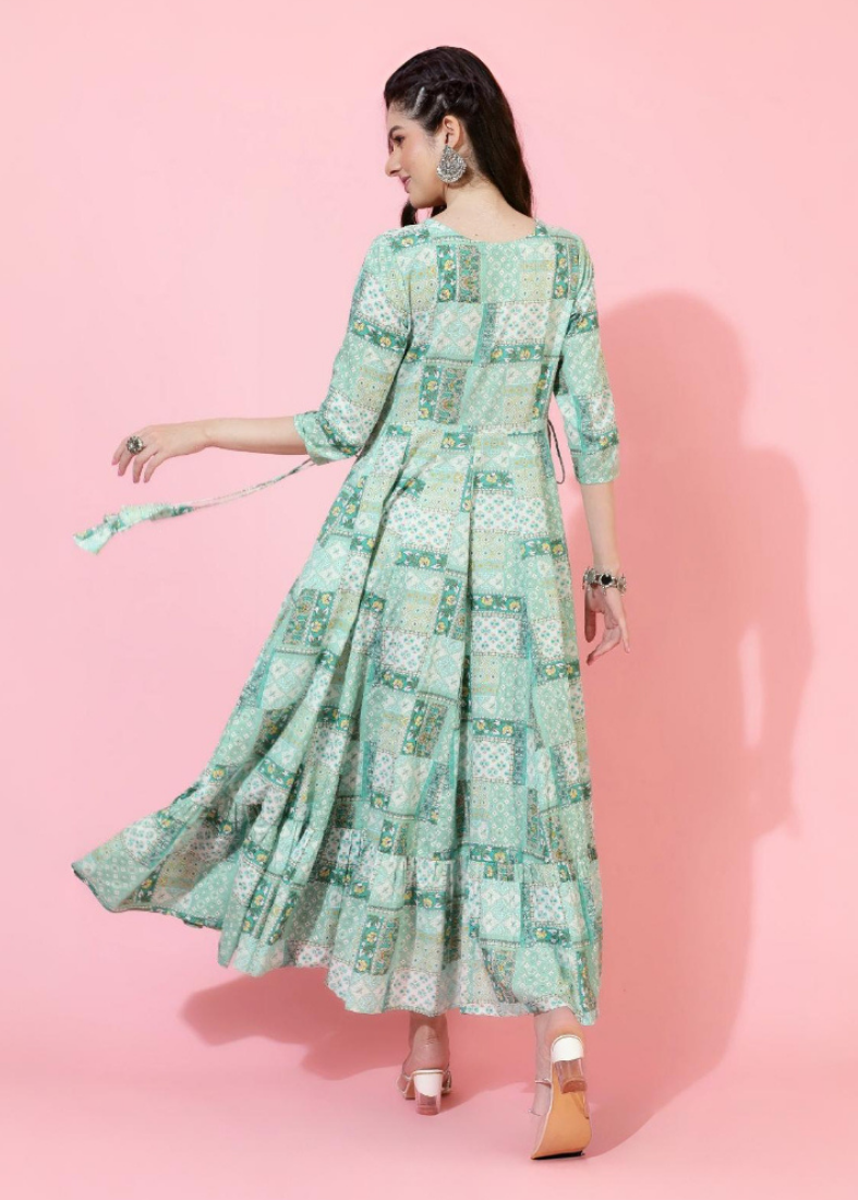 Mint Green Cotton Dress
