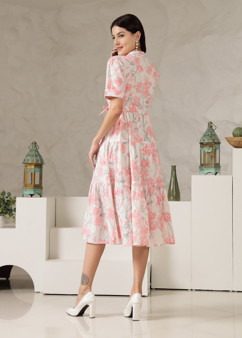 Off-White Shirt Style Dress