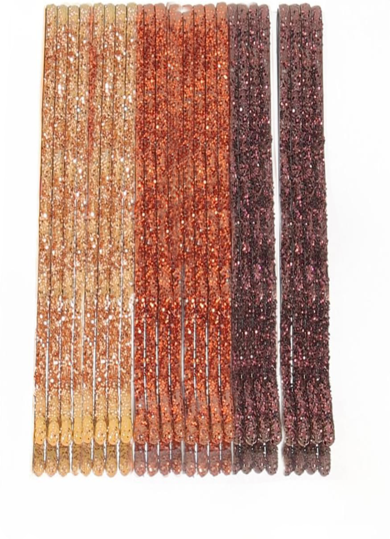 Gold Glitter Hair Pins