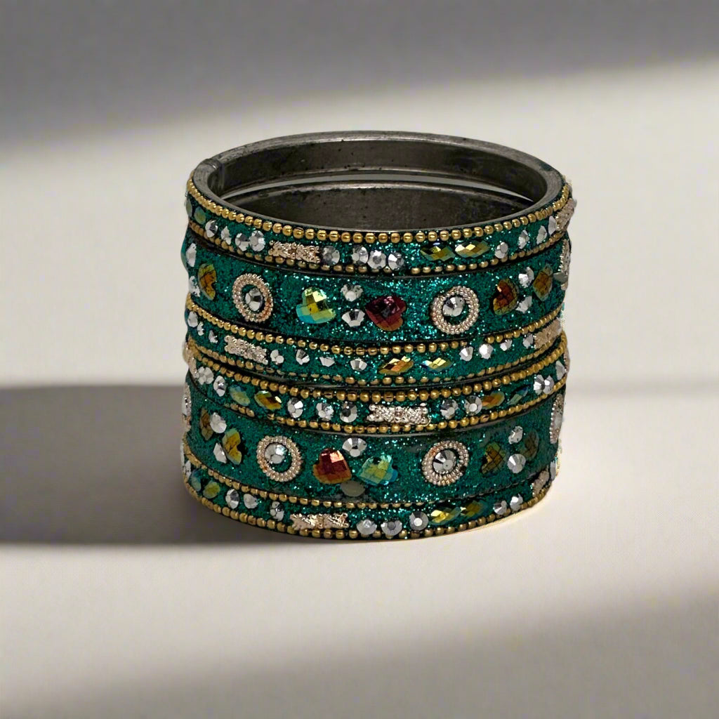 Rama Intricate Sparkle Bangle Set