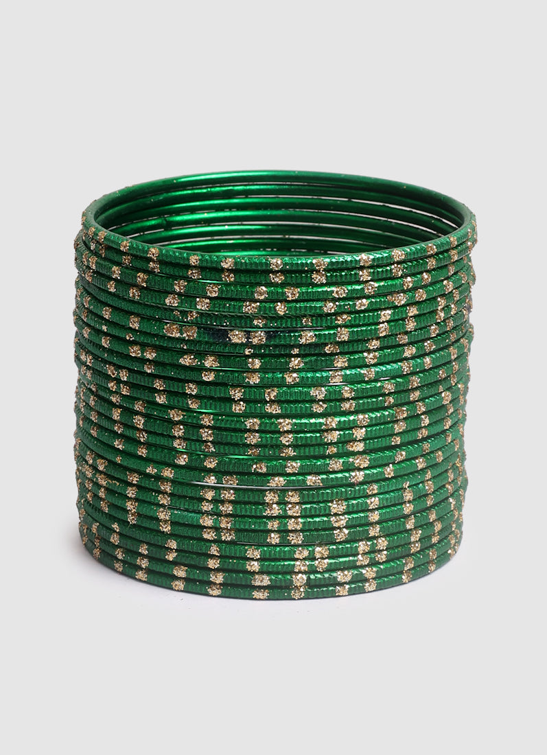 Girls Green Dot Bangles