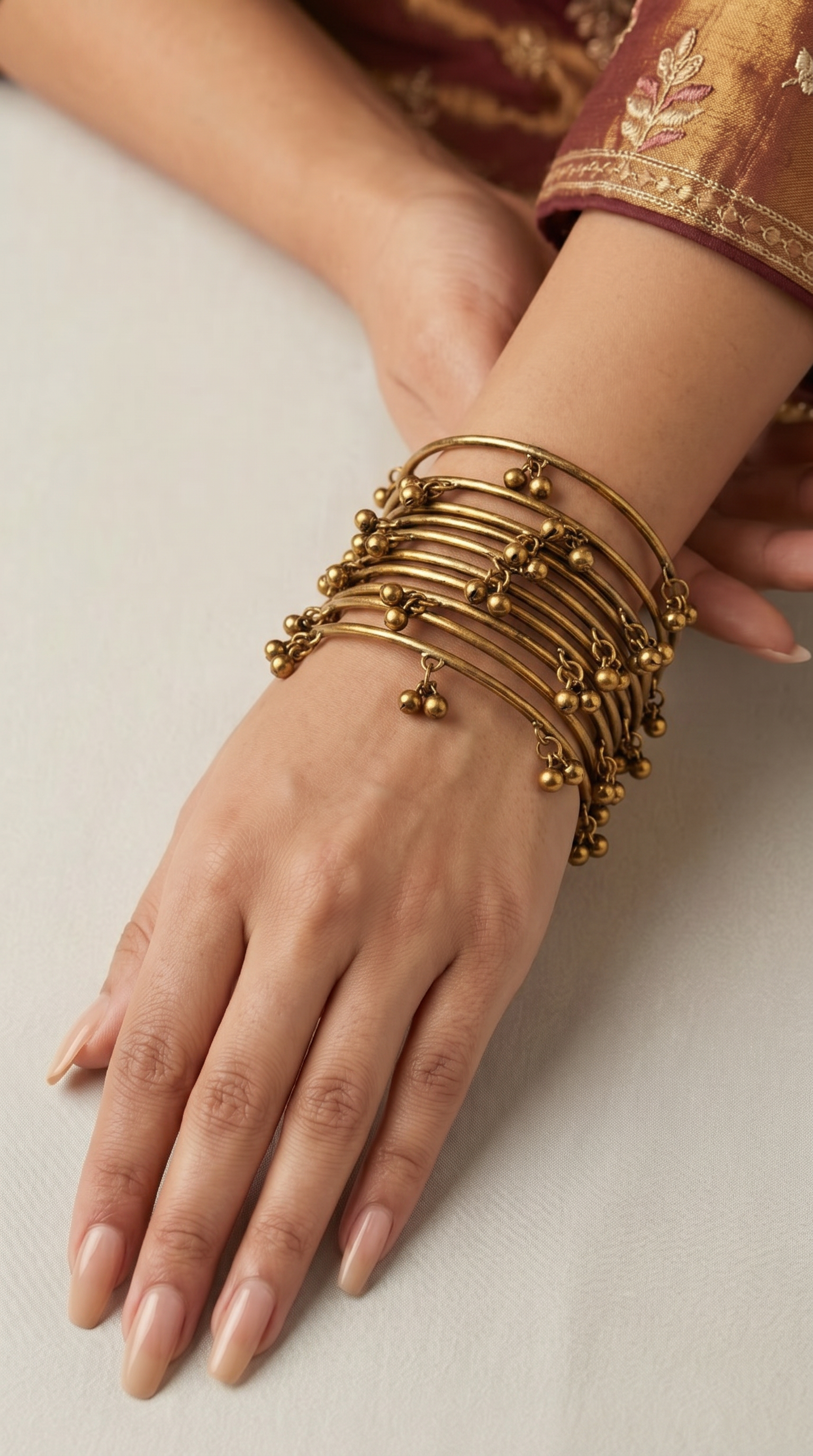 Antique Gold Kashmiri Bangle