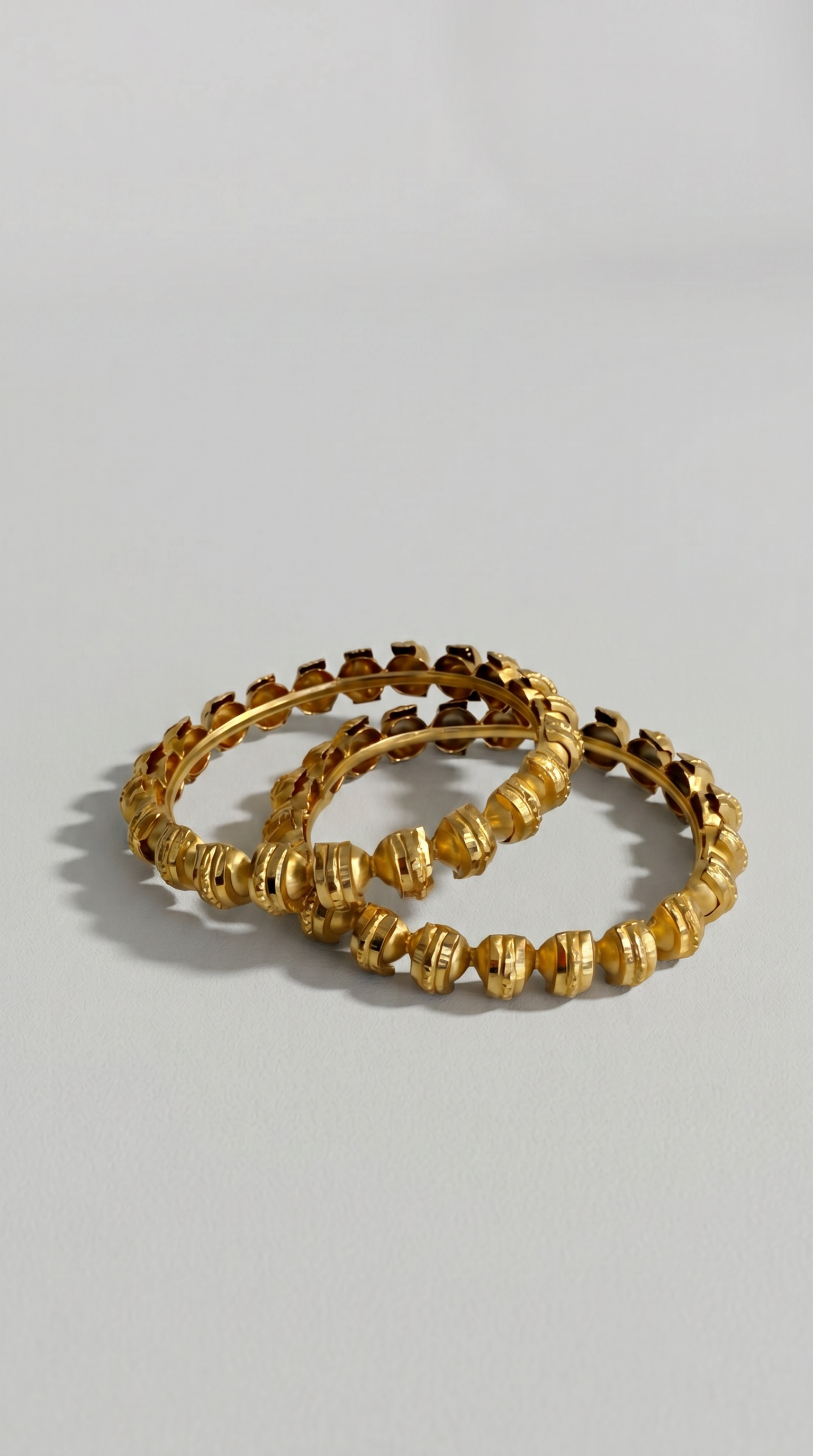 Antique Gold pari kara half bead
