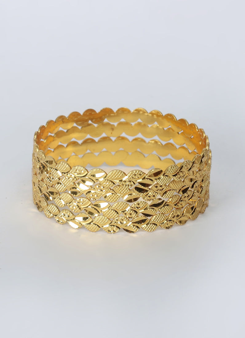 Traditional Gold plated bangle kara Set