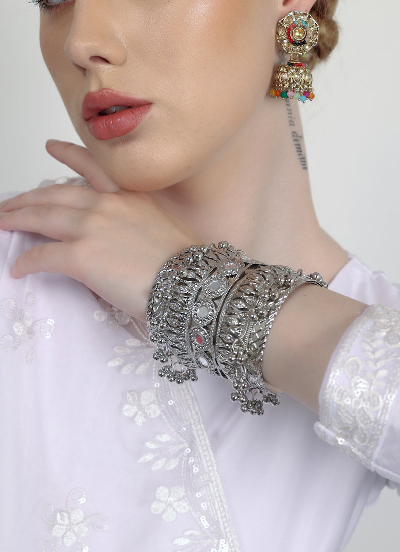 Oxidised Cuff Set