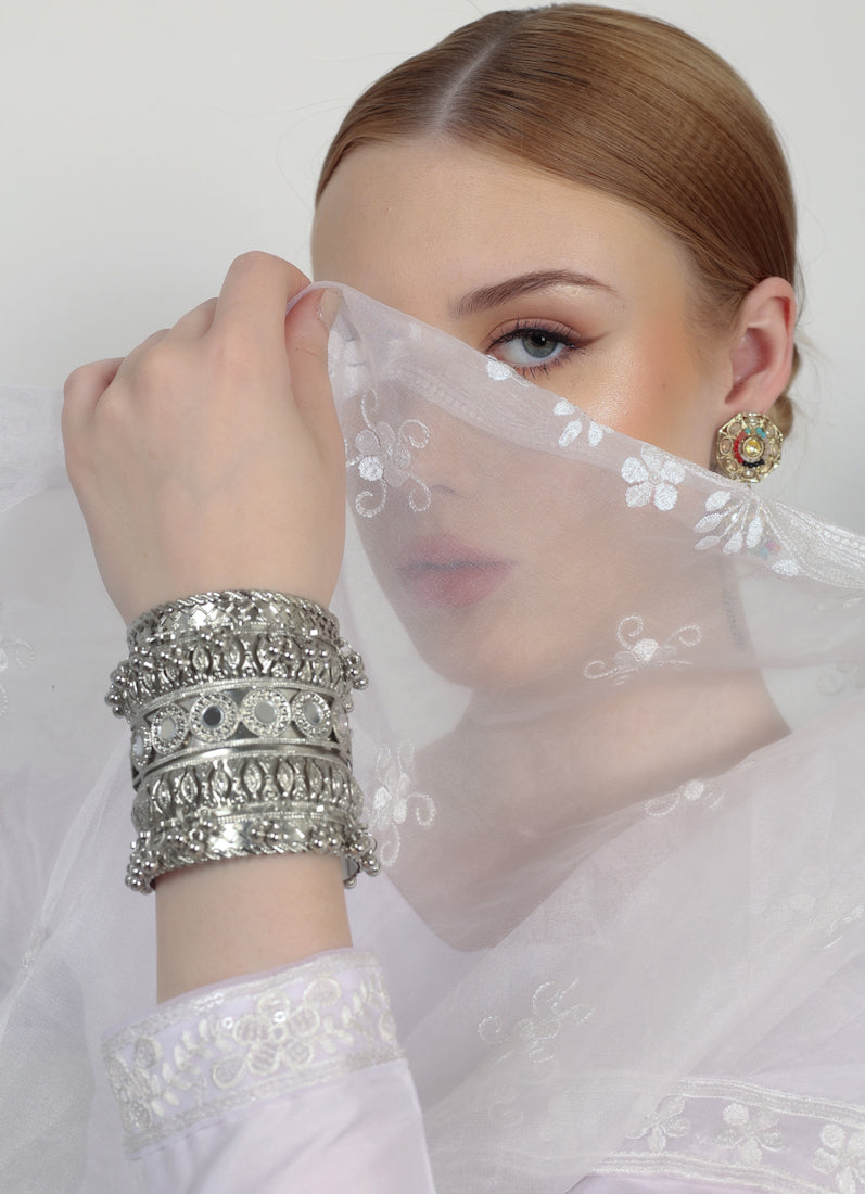 Oxidised Cuff Set
